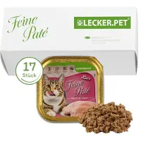 Lyra Lecker.Pet Leo's Feine Paté Reich an Huhn Katzenfutter Nassfutter Vollnahrung 1,7 kg Nicht relevant