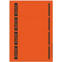 Leitz Rückenschilder kurz, PC-beschriftbar, Rückenbreite 80 mm, selbstklebend, 100 St., rot