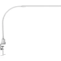 MAUL LED-Klemmleuchte MAULpirro, Leistung 7 W, 4-Stufen-Dimmer, 390 lm, schwenkbar, Klemmweite 45 mm, weiß