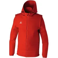 Erima Team Jacke Mit Abnehmbaren Ärmeln Herren - Rot