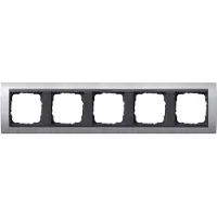 Gira Event, Aluminium, Anthrazit, Thermoplast, Schraubenlos, Jede Marke, 90 mm, 375,2 mm