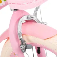 Bolt Kinderfahrrad 16 Zoll (40,5 cm) Unisex – Mit Stützrädern, Korb, Klingel & Puppensitz – Weiß