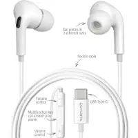 4smarts Active In-Ear Stereo Headset USB Type-C Melody Digital Basic, Kabelgebunden, Anrufe/Musik, 20 - 20000 Hz, Kopfhörer, Weiß