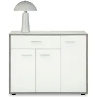 Idimex SCHUHSCHRANK DEUSTO Betonoptik/weiß