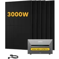 Anker SOLIX Solarbank 3 E2700 Pro, mit 6 x 500 Bifaziale Solarmodule, by Powerness - 2.7kWh / ohne Zubehör / Powerness Express (Lieferzeit: 5-14 Werktage)