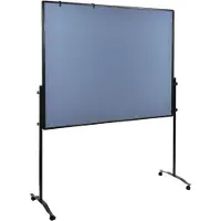 Legamaster Moderationswand PREMIUM PLUS mobile, Textil, blaugrau