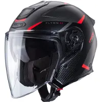 Caberg Helm Flyon II Boss matt-grau/rot-schwarz - Größe XS