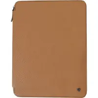 Desq Schreibmappe 3694 Business Classy, Echt Leder, braun, A4, mit Reißverschluss