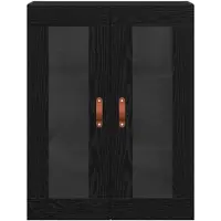 vidaXL Wandschränke 2 stk. Schwarz Eichen-Optik 69,5 x 34 x 90 cm