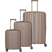 Travelite Paros 4W Trolley L / M / S Cappuccino hellbraun 76cm