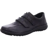 Waldlaufer H-Herwig Herren Kletthalbschuhe schwarz Glattleder - Größe: UK 8.5