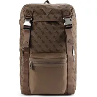 GUESS Rucksack Berlin mit Rückenpolsterung, Steckverschluss und A4-Fächern 46 cm