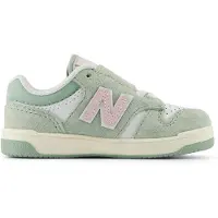 New Balance Infant Girls B480 New-b Hook & Loop White Größe: 23.5 Wide | Schuhe Outlet | Unisex | Weiß