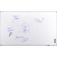 Legamaster Whiteboard UNITE PLUS, magnetisch, mit Markerablage/Marker/Tafellöscher, B 2000 x T 12,6 x H 1200 mm, emaillierter Keramikstahl, weiß