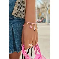 Thomas Sabo Charm-Anhänger Ballerina Pink Connect Silber