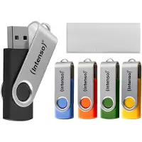 Intenso USB-Stick Basic Line, 16 GB, bis 28 MB/s, 5 Stück