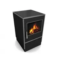 Glutos Küchenherd HHS 02 G | schwarz | Scharnier rechts | 5,5 kW
