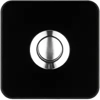 Grothe GRO64187 Klingeltaster Piccolo Piazza schwarz
