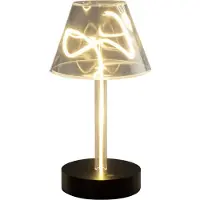 Konstsmide 7897-001 Edison USB-LED-Tischleuchte | Indoor | Outdoor | Kabellos | 1800K | Ca 9h Akkulaufzeit | 15x28x15 cm