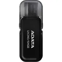 ADATA UV240, 64 GB, USB Typ-A, 2.0, Kappe, 7 g, Schwarz