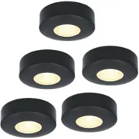 HOFTRONIC™ LED Aufbaustrahler 3W 2700K IP44 Schwarz Set 5 Stück