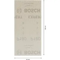 Bosch Expert M480 93x186 Mm G180 Schleifpapier 50 Einheiten