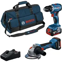 Bosch Gsr 8v-45+gws18v-8+2x4.0ah+bolsa Elektrowerkzeug-set