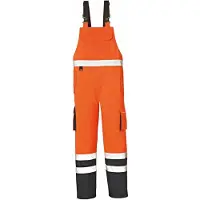 BIG Arbeitsschutz Warn- & Wetterschutzlatzhose "CHICAGO" orange/blau - L - Orange