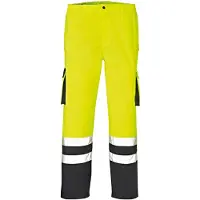 BIG Arbeitsschutz Warn-Wetterschutz-Bundhose BAL leuchtgelb/navy,Gr.S