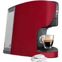 Bialetti 098150531, Pod-Kaffeemaschine, 0,4 l, Kaffeepad, 1450 W, Rot