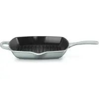 Le Creuset Signature quadratische Grillpfanne 26 cm Meersalz