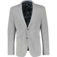 Lerros Jerseysakko , Herren, Gr. 54, grau (basalt grau), Strick, Obermaterial: 60% Baumwolle, 40% Polyester, regular fit taillenbedeckt, Manschette, Sakkos Jerseysakko, mit aufgesetzten Taschen