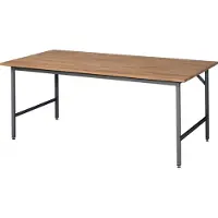 RAU Arbeitstisch Jerry B2000xT1000xH800-850mm Platte Buche-Massiv,S.25mmGestell grau