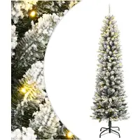 vidaXL Künstlicher Weihnachtsbaum mit Schnee 300 LEDs 210 cm