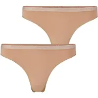 Falke 2-Pack Damen Tanga Daily Comfort, L, Beige, Uni, Baumwolle