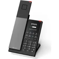 Snom HD351A, IP-Telefon, Schwarz, Kabelgebundenes Mobilteil, Tisch/Wand, Antibakteriell, 1.881792 - 1.897344 GHz