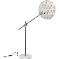 Forestier Chanpen M Tischleuchte, eisen/weiß, H 80 cm - , Chanpen, Weiß, für Wohnzimmer, Design