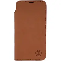 JT BERLIN Echtleder BookCase Tegel für Apple iPhone 17 Air cognac