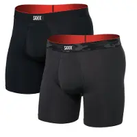 Saxx Multi-sport Mesh Boxer Brief FLY 2PK remote camo wb/black (RCW) XL