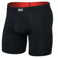 Saxx - Multi-Sport Mesh Boxer Brief Fly - Kunstfaserunterwäsche Gr XXL schwarz