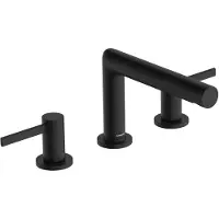Hansgrohe Zesis S 3-Loch Waschtischarmatur mit Zugstangen-Ablaufgarnitur, Ausladung 164mm, 74733670, Farbe: Mattschwarz