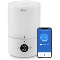 Levoit Smart Luftbefeuchter Schlafzimmer, 20dB, Top-Fill für Baby, 3L