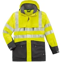 BIG Arbeitsschutz Warn-Wetterschutz-Jacke TAMPA leuchtgelb/grau,Gr.XXL