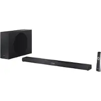 Sharp - 2.1ch Ultra-slim Dolby Atmos / DTS Virtual:X Soundbar with Wireless Subwoofer HT-SBW320