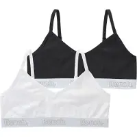 Bench . Bustier Packung, 2 tlg. Bündchen mit Logoschriftzug, verstellbare Träger