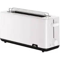 Braun HT 1110, 2 Scheibe(n), Weiß, Kunststoff, Drehregler, 1030 W