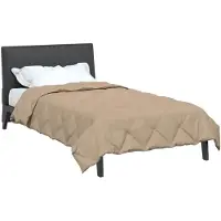 vidaXL Ganzjahresbettdecke 135 x 220 cm 300 g/m² Taupe