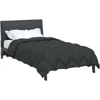 vidaXL Winterbettdecke 140 x 220 cm 450 g/m² Anthrazit