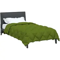 vidaXL Winterbettdecke 155 x 220 cm 450 g/m² Grün