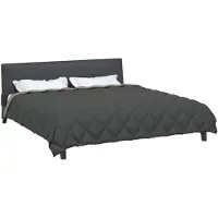 vidaXL Winterbettdecke 220 x 240 cm 450 g/m² Hellgrau und Anthrazit